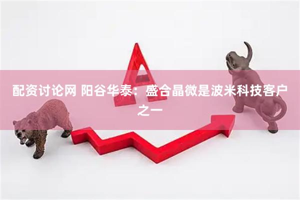 配资讨论网 阳谷华泰：盛合晶微是波米科技客户之一