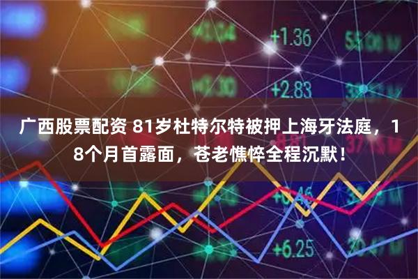 广西股票配资 81岁杜特尔特被押上海牙法庭，18个月首露面，苍老憔悴全程沉默！